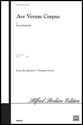 Ave Verum Corpus SATB choral sheet music cover